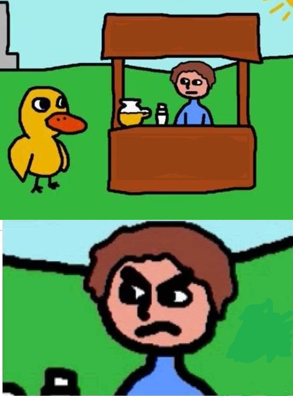 Hey Got Duck Song Angry Face Blank Meme Template
