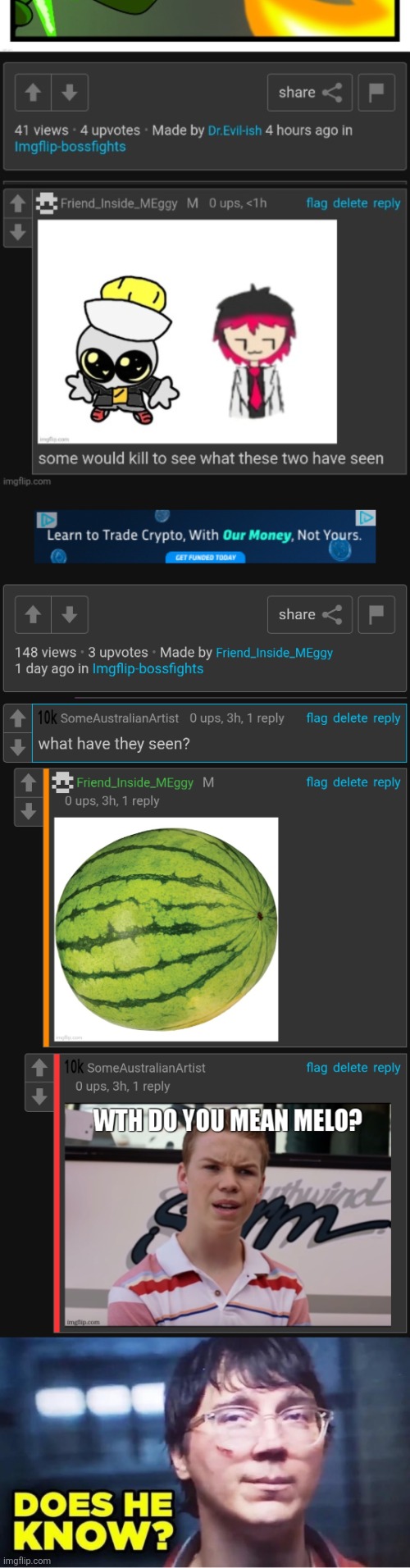 honk honk | image tagged in does he know | made w/ Imgflip meme maker