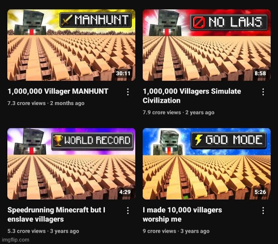Bro got some beef with villagers | made w/ Imgflip meme maker