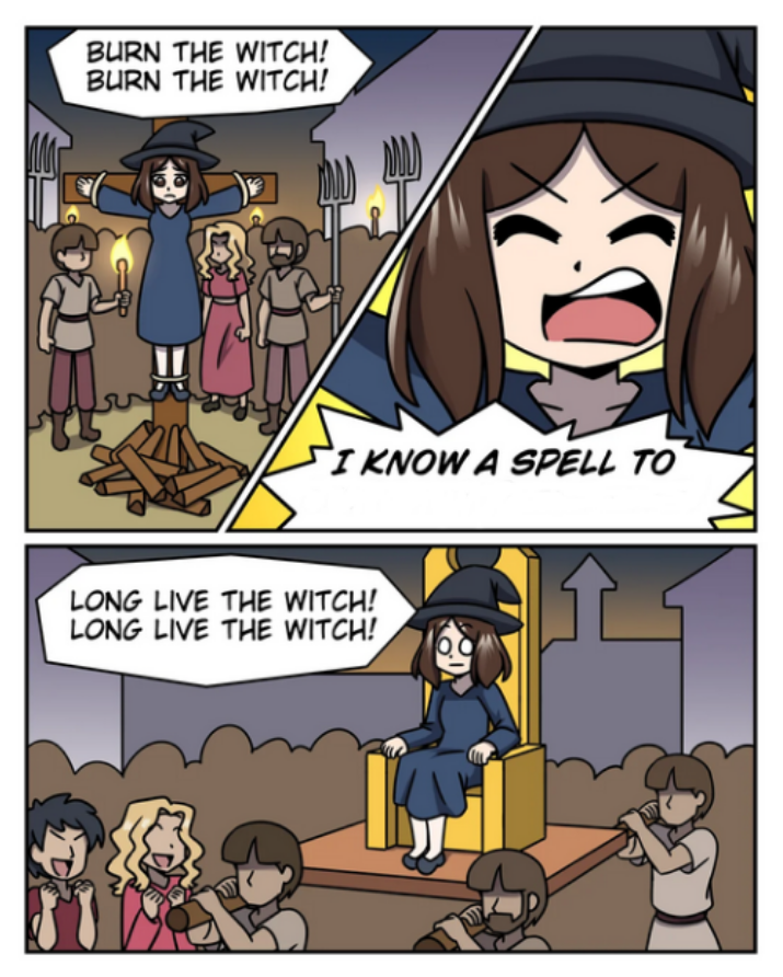burn the witch Blank Meme Template