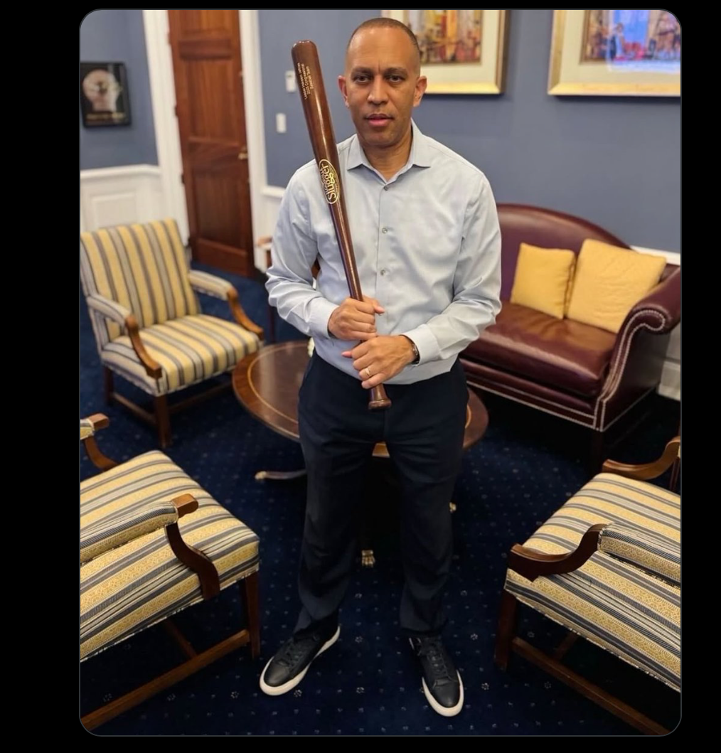 Hakeem Jeffries at bat Blank Meme Template