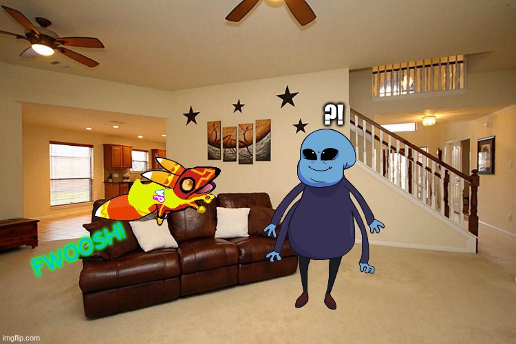Living room ceiling fans | ?! FWOOSH! | image tagged in living room ceiling fans | made w/ Imgflip meme maker