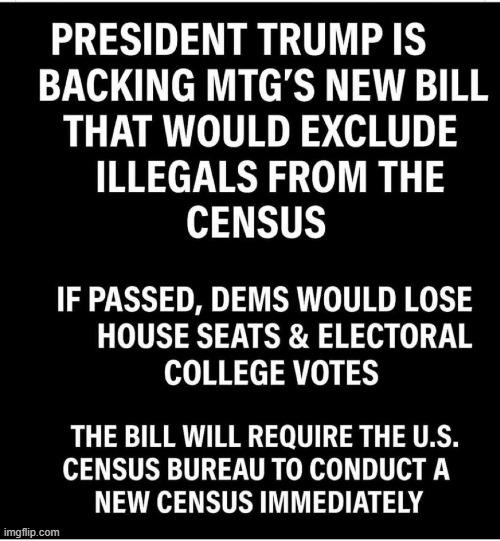 Illegals should have always been excluded if not for DEMOCRATS... | image tagged in open borders,illegal aliens,census,donald trump,mtg | made w/ Imgflip meme maker