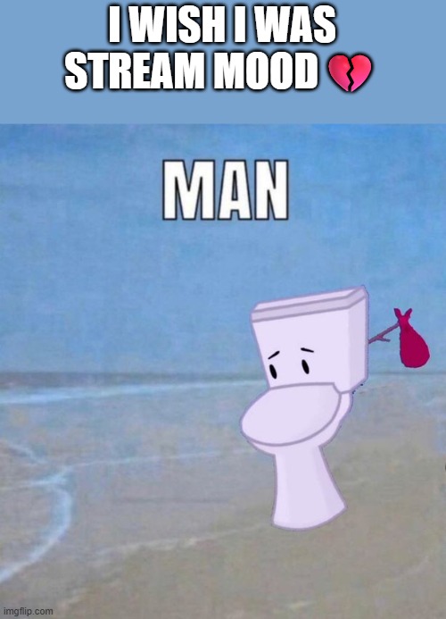 dna screwed me over | I WISH I WAS STREAM MOOD💔 | image tagged in man | made w/ Imgflip meme maker