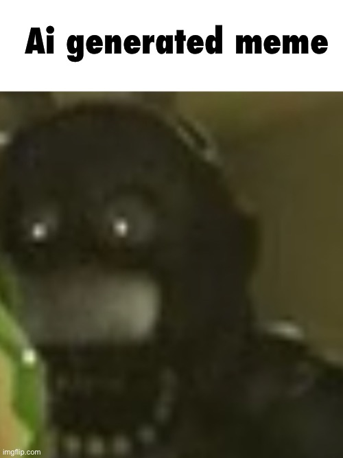 Bonnie shock | Ai generated meme | image tagged in bonnie shock | made w/ Imgflip meme maker