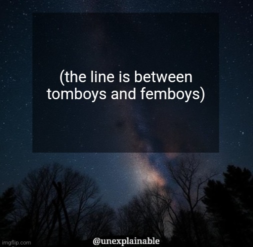 Me before I get banned for harrasment and femboy-phobia: | (the line is between tomboys and femboys) | image tagged in it's simply unexplainable | made w/ Imgflip meme maker