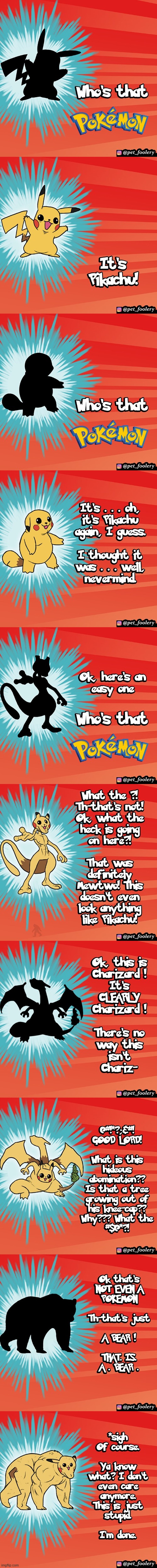 image tagged in pokemon,guessing game,silhouettes,pikachu,bear,wtf | made w/ Imgflip meme maker