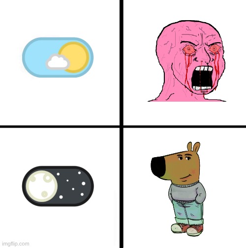 Light mode v dark mode | image tagged in light mode dark mode | made w/ Imgflip meme maker