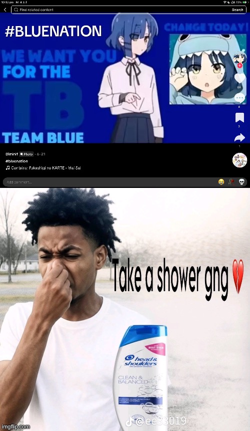 image tagged in take a shower gng | made w/ Imgflip meme maker