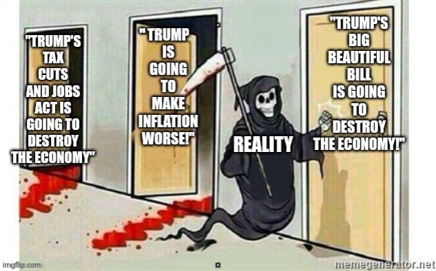 " | image tagged in grim reaper knocking door,political meme,politics lol,democrats,republicans,liberal hypocrisy | made w/ Imgflip meme maker