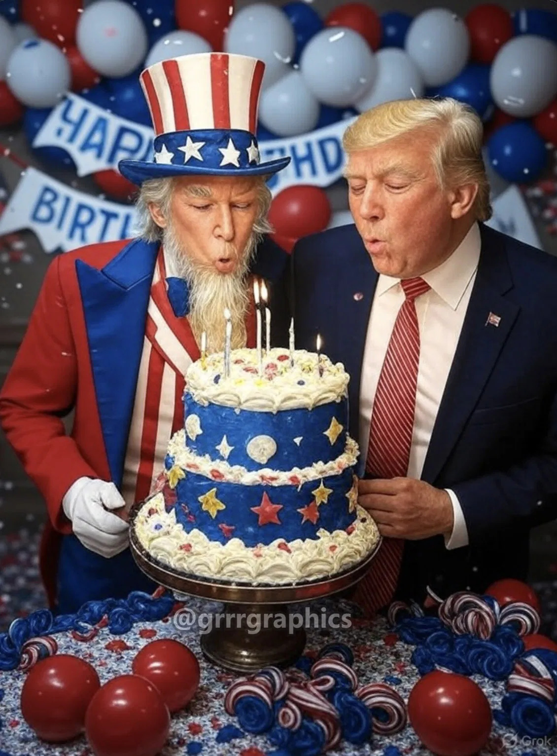 Happy 250th Birthday America Blank Meme Template