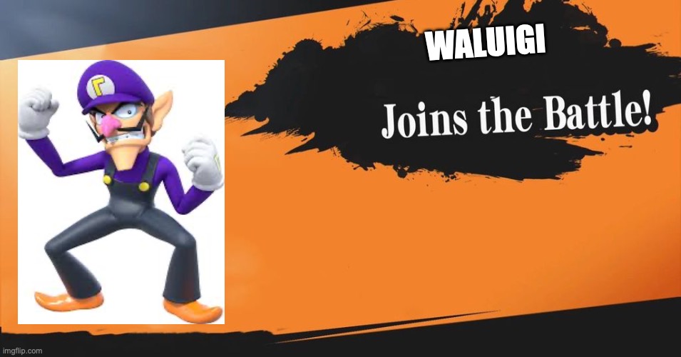 waluigi in smash | WALUIGI | image tagged in smash bros | made w/ Imgflip meme maker