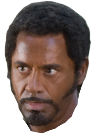 Robert Downey Jr - Black Face - Tropic thunder Blank Meme Template