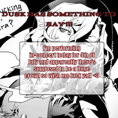 4th of July is peak white supremacy tho so *insert sobbing emoji* | I'm performing in-concert today for 4th of July and apparently there's supposed to be a huge crowd so wish me luck yall <3 | image tagged in booooo,4th of july | made w/ Imgflip meme maker