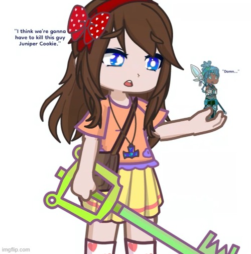First fandom oc vs Newest fandom oc (names and fandoms in comments) | image tagged in gacha,ocs,cookie run kingdom,kingdom hearts | made w/ Imgflip meme maker