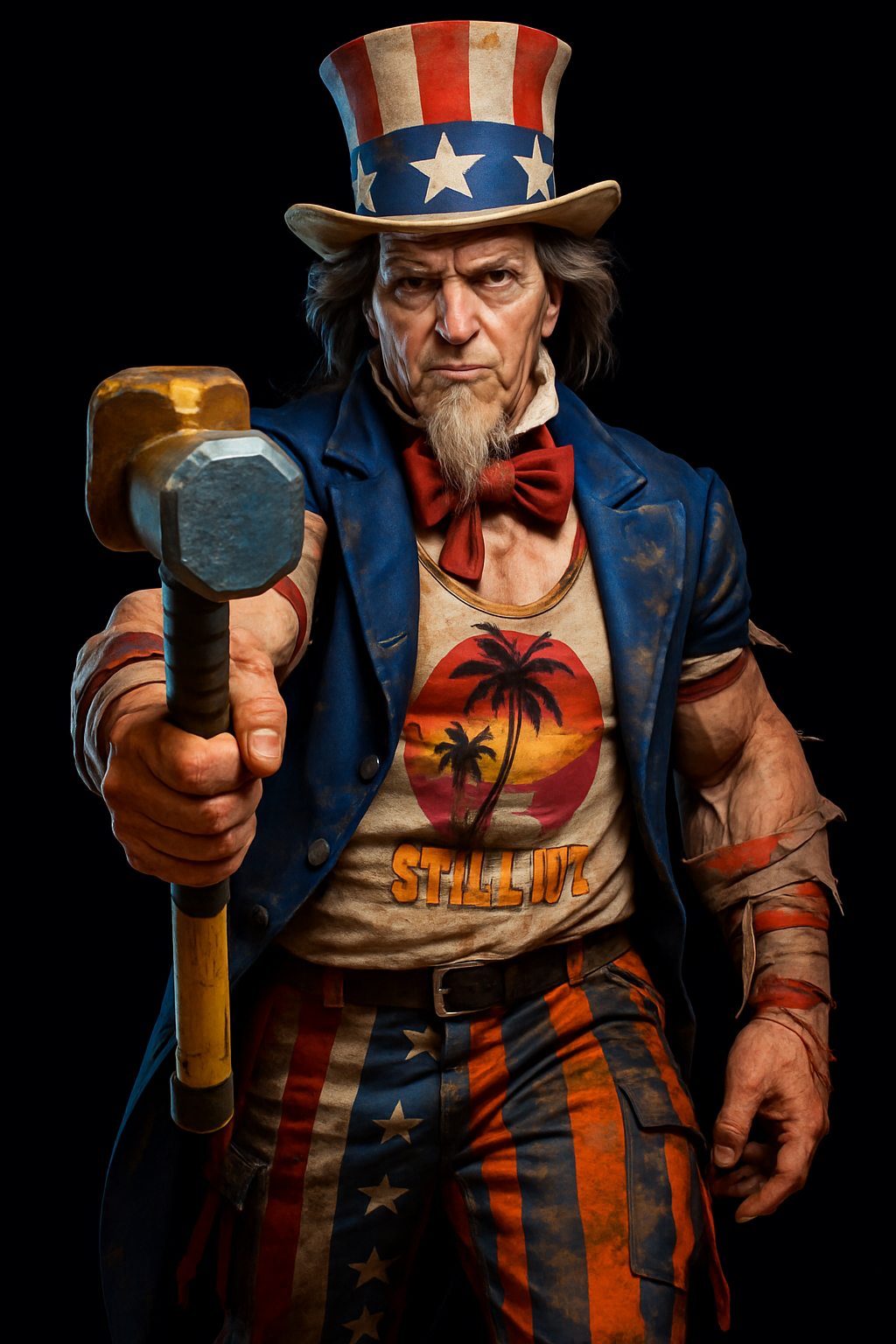 Uncle Sam hammer Blank Meme Template