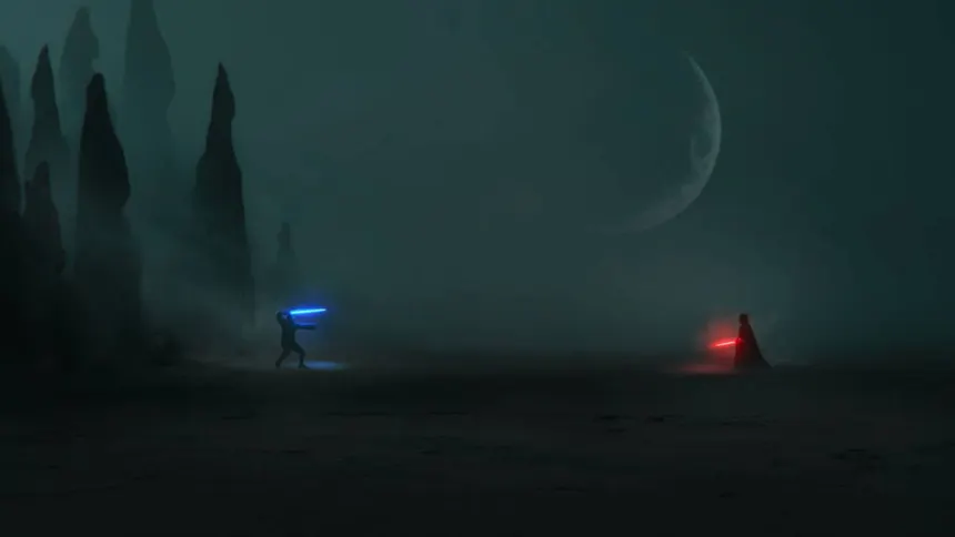 Darth Vader vs Obiwan Blank Meme Template