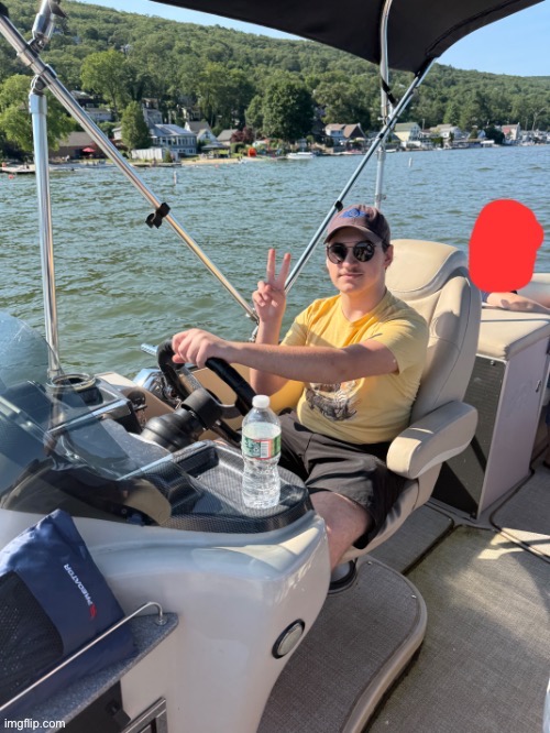 Ducc driving a boat (ts is fucking awesome) | made w/ Imgflip meme maker