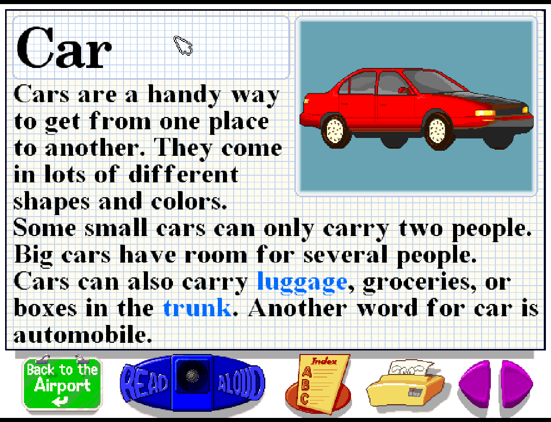 Buzzy the knowledge bug car Blank Meme Template