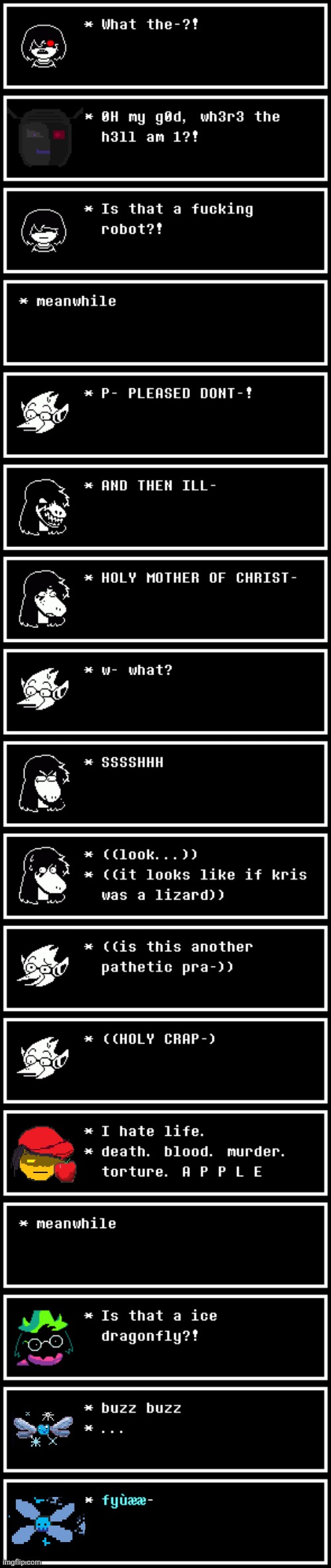 mmmh tasty | image tagged in deltarune,memes | made w/ Imgflip meme maker