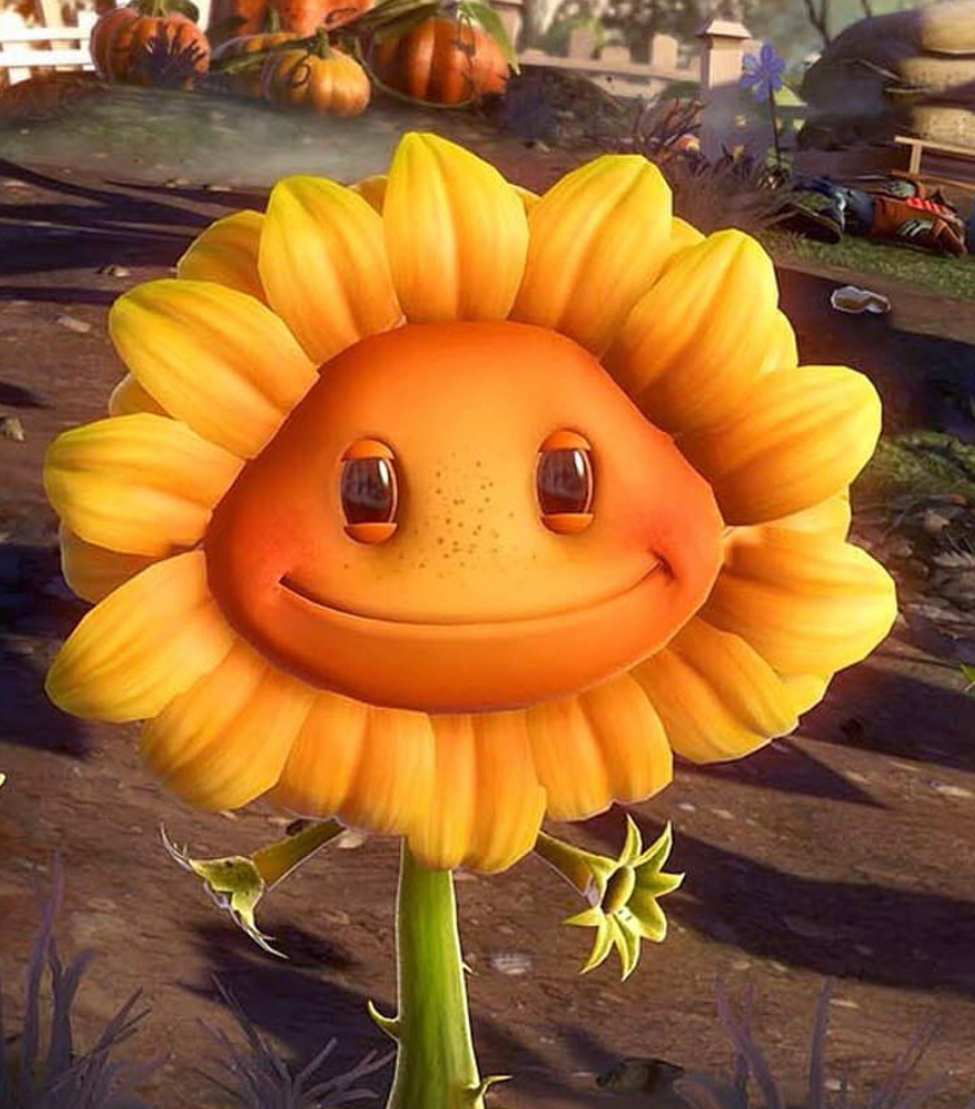 Pvz sunflower Blank Meme Template