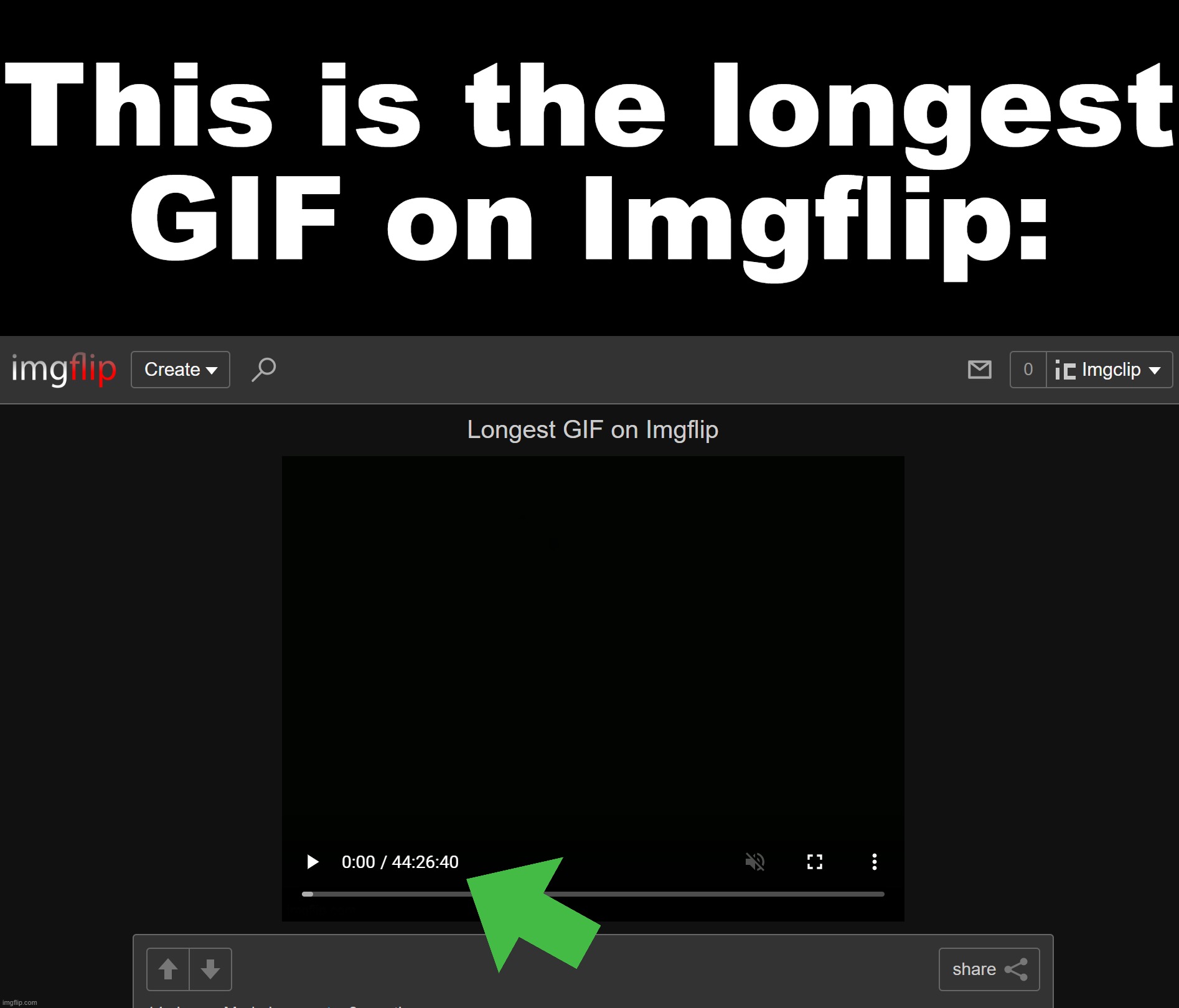 Longest GIF on Imgflip | This is the longest
GIF on Imgflip: | image tagged in imgflip,world record,gifs | made w/ Imgflip meme maker