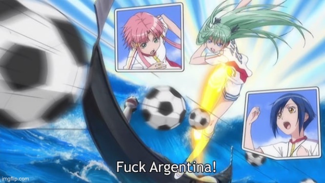 Alice hates Argentina | image tagged in anime,aria | made w/ Imgflip meme maker