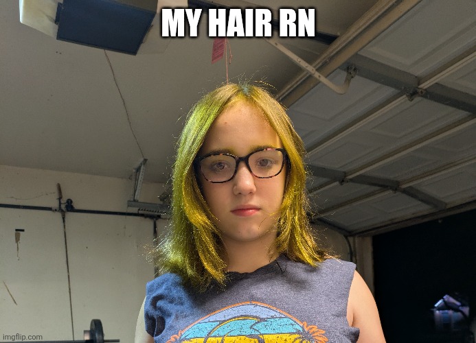 I re dyed my hair | MY HAIR RN | made w/ Imgflip meme maker