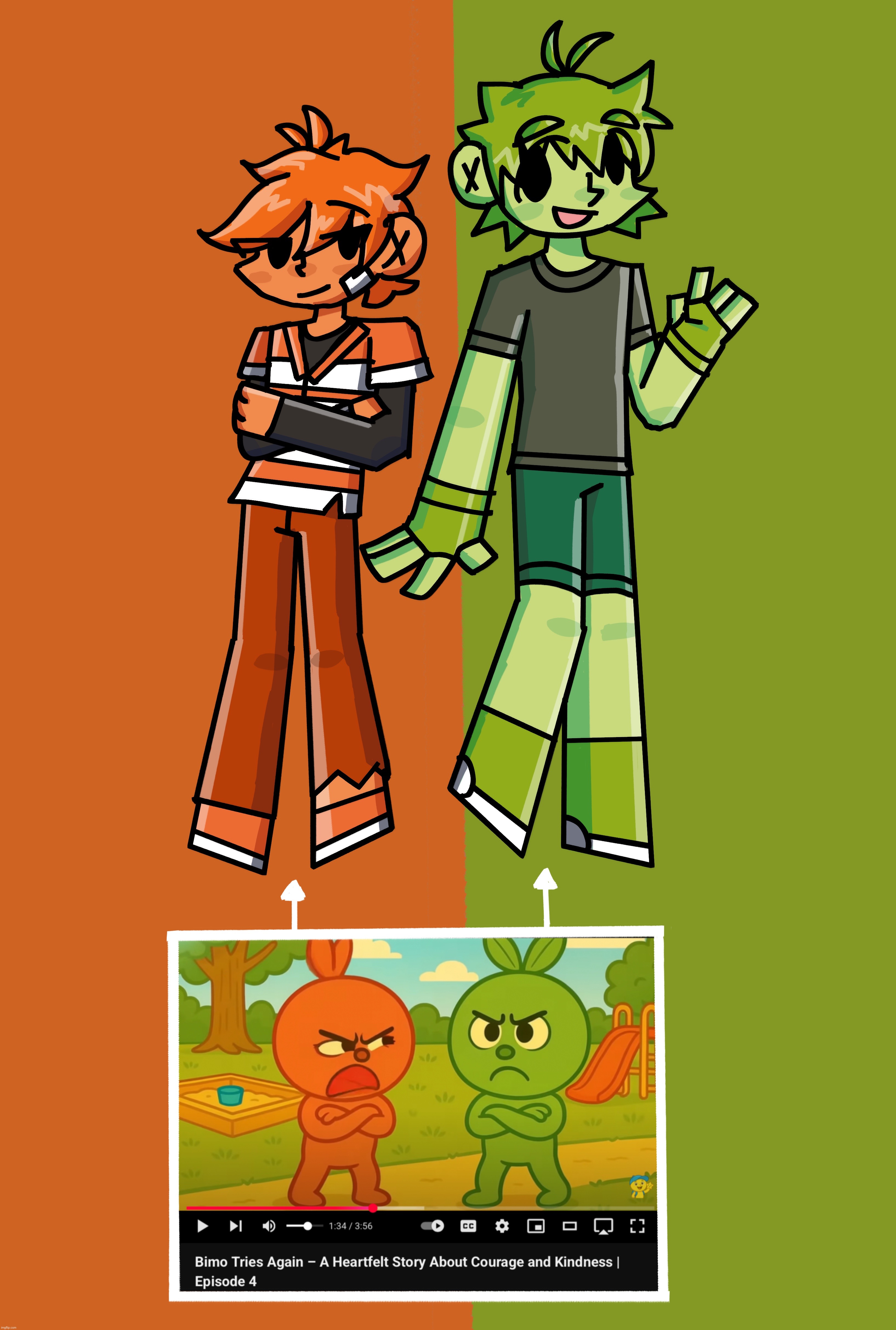 some bimo characters i redrew because ai slop sucks | made w/ Imgflip meme maker