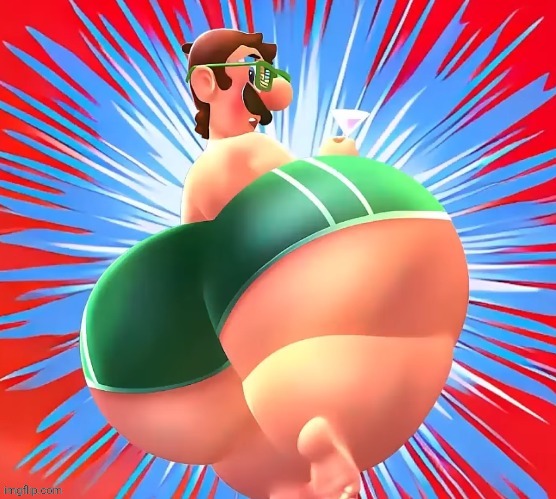 thicc luigi | image tagged in thicc luigi | made w/ Imgflip meme maker