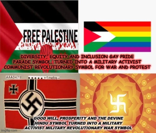 From peace, love pride symbols to WAR symbols | image tagged in revolution,ccp,irgc,russia,venezuela | made w/ Imgflip meme maker