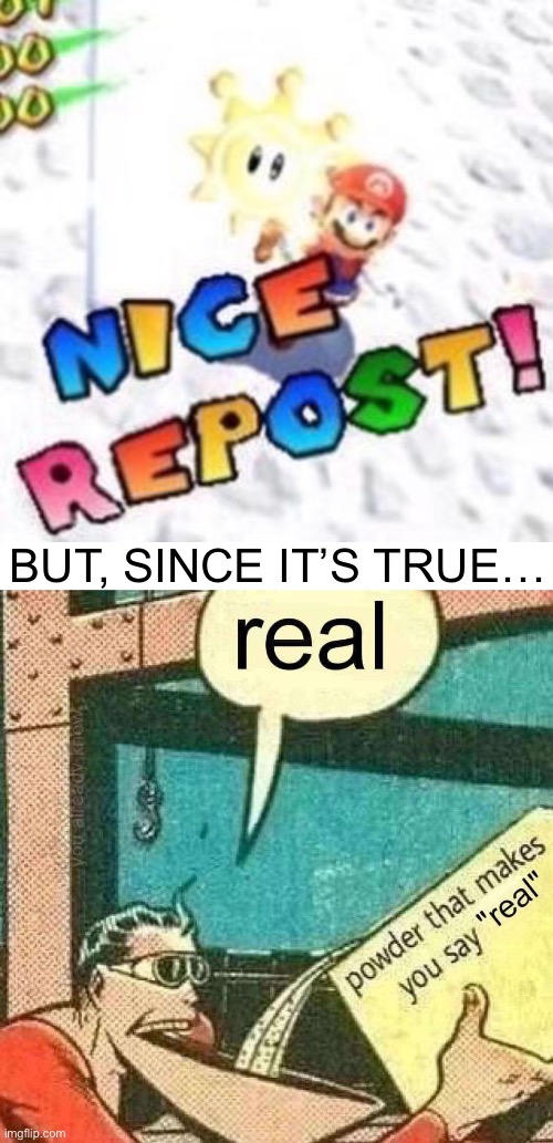 Extended Nice repost Blank Meme Template