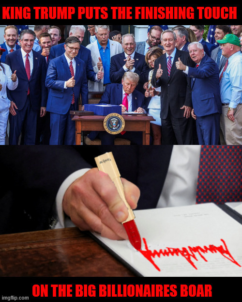 Trump puts lipstick on his pig | image tagged in trump puts lipstick on his pig,maga money,i see dead people,eat ther rich,stealing candy etc from a baby,billionare bonaza boar | made w/ Imgflip meme maker