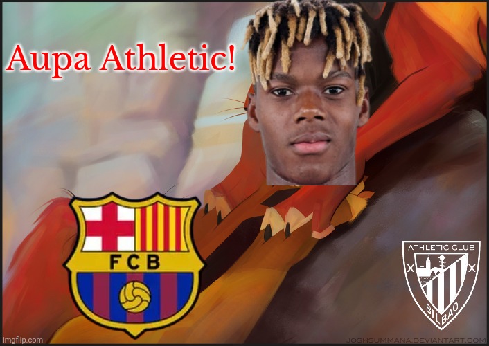 Nico Williams chooses Athletic Club over Barca - TLK Edition | Aupa Athletic! | image tagged in long live the king,lion king,laliga,bilbao,barcelona,memes | made w/ Imgflip meme maker