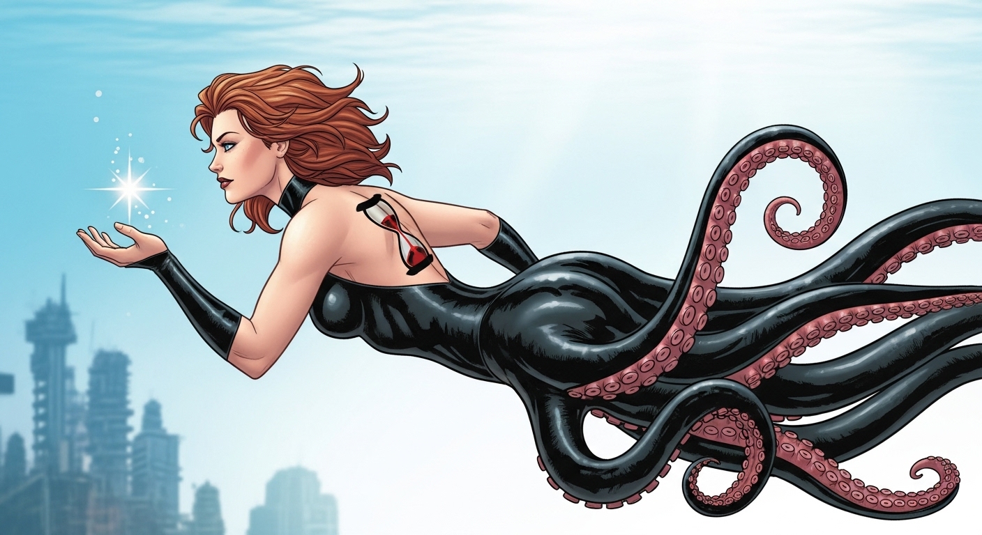 black mermaid Blank Meme Template