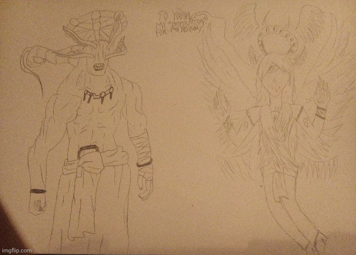 Dark X meets Mahoraga {My main inspiration for making the character} | made w/ Imgflip meme maker