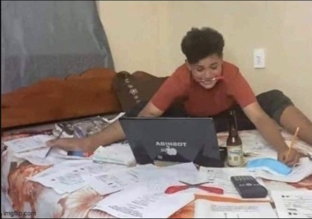Guy doing everything Blank Meme Template
