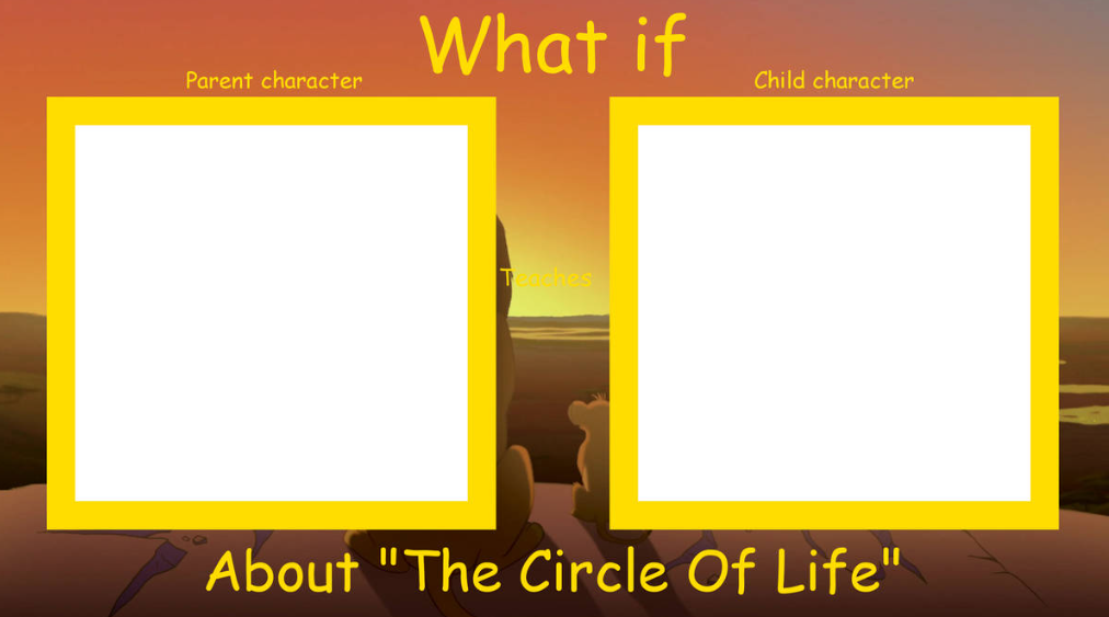Who Teaches Who About the Circle of Life? Blank Meme Template