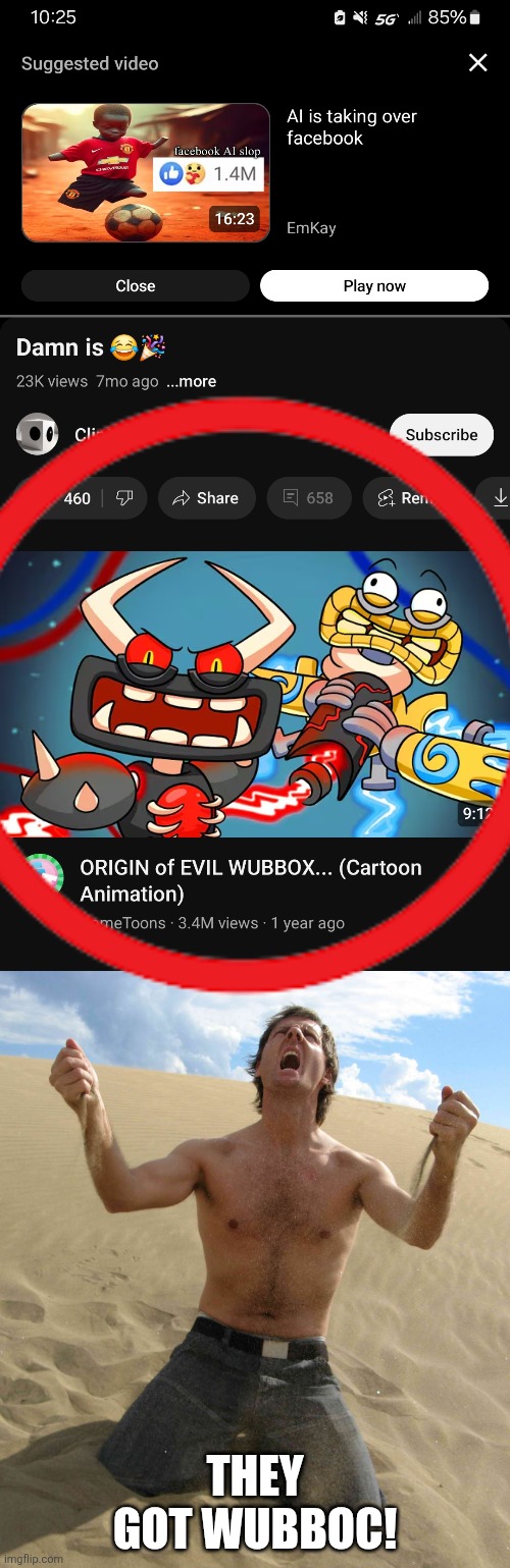 NOOOO | THEY GOT WUBBOC! | image tagged in nooooooo,sans of topic | made w/ Imgflip meme maker