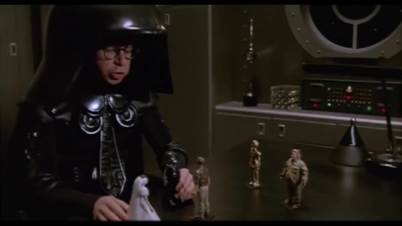 Lord helmet playing with his dolls Blank Meme Template