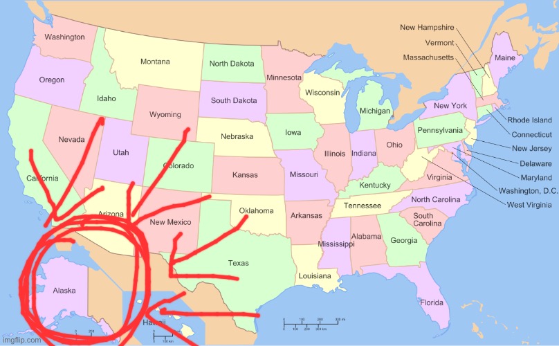 USA map | image tagged in usa map | made w/ Imgflip meme maker