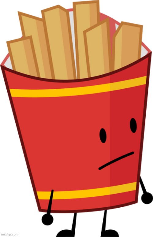 BFDI Fries | image tagged in bfdi fries | made w/ Imgflip meme maker