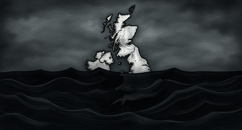 uk is sinking Blank Meme Template