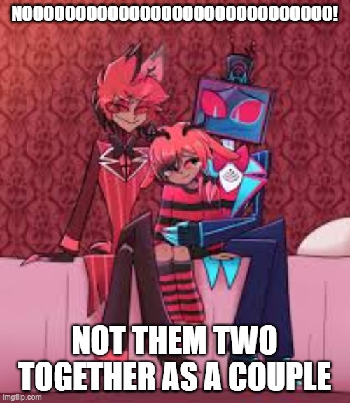 NOOOOOOOOOOOOOOOOOOOOOOOOOOOOO! NOT THEM TWO TOGETHER AS A COUPLE | made w/ Imgflip meme maker