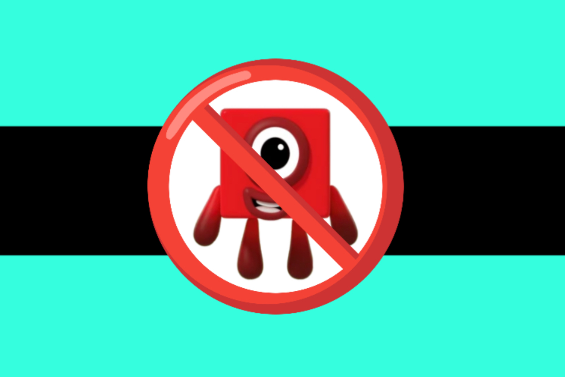 High Quality Anti Numberblocks Flag Blank Meme Template