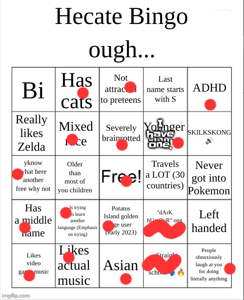 Hecate Bingo | I have one. | image tagged in hecate bingo | made w/ Imgflip meme maker