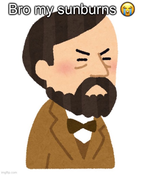 Debussy | Bro my sunburns 😭 | made w/ Imgflip meme maker