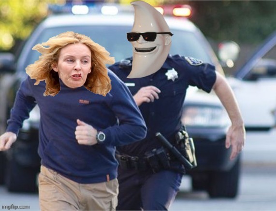 M00NMAN chasing Kylie | image tagged in m00nman chasing kylie | made w/ Imgflip meme maker