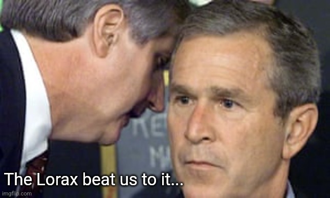 George Bush 9/11 | The Lorax beat us to it... | image tagged in george bush 9/11 | made w/ Imgflip meme maker