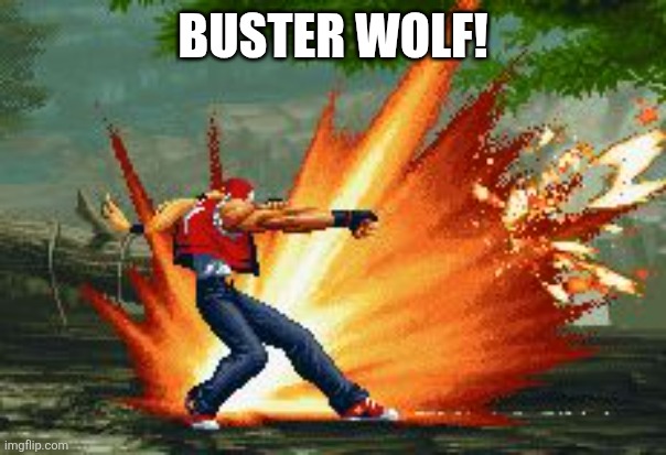 Terry Bogard | BUSTER WOLF! | image tagged in terry bogard | made w/ Imgflip meme maker